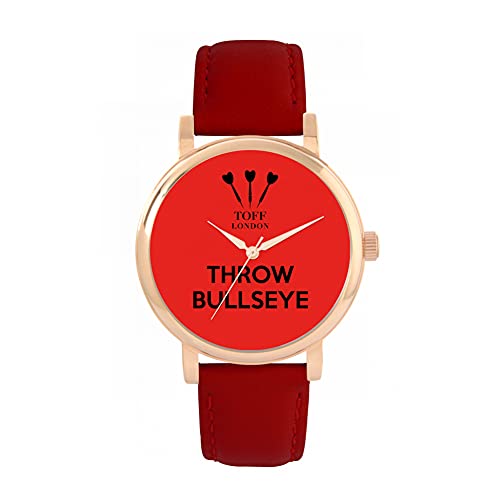 Toff London Red Throw Bullseye-Uhr von Toff London