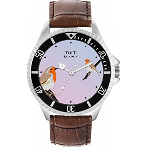 Toff London Rotkehlchen-Vogel-Uhr von Toff London
