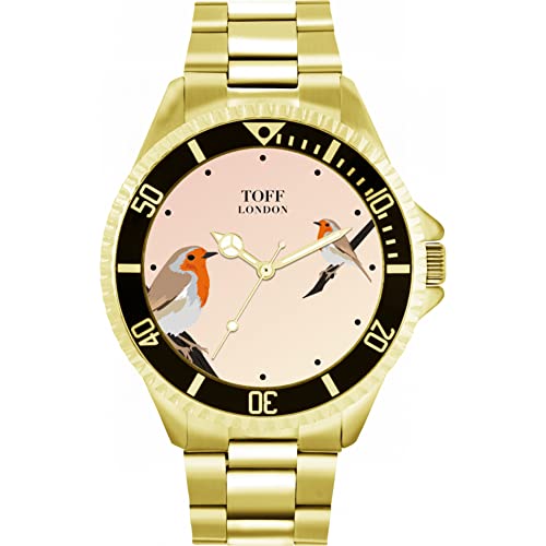 Toff London Rotkehlchen-Vogel-Uhr von Toff London