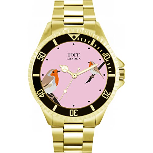 Toff London Rotkehlchen-Vogel-Uhr von Toff London