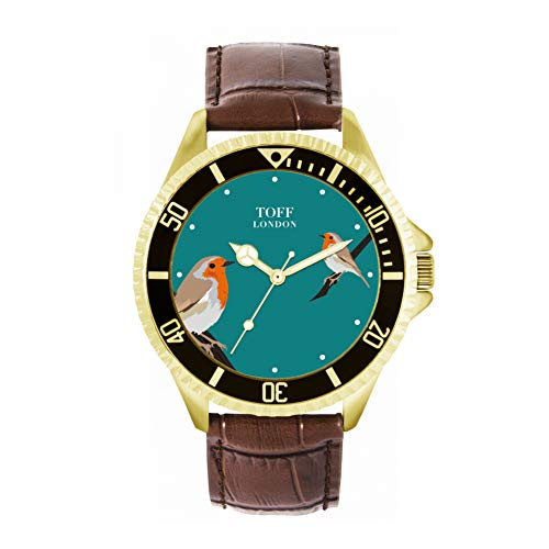 Toff London Rotkehlchen-Vogel-Uhr von Toff London