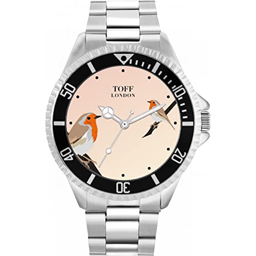 Toff London Rotkehlchen-Vogel-Uhr von Toff London