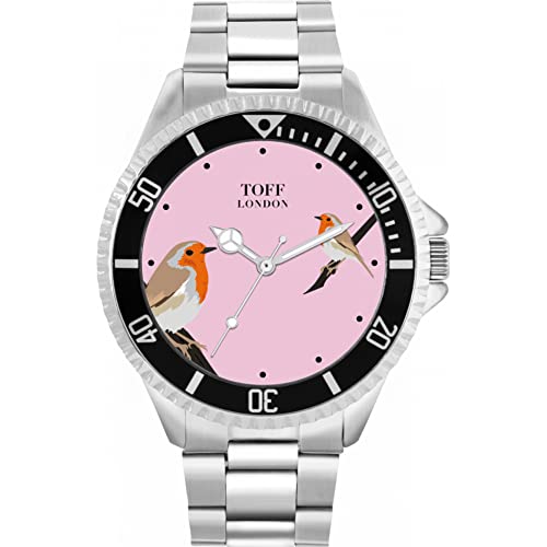 Toff London Rotkehlchen-Vogel-Uhr von Toff London