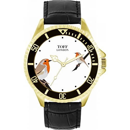 Toff London Rotkehlchen-Vogel-Uhr von Toff London