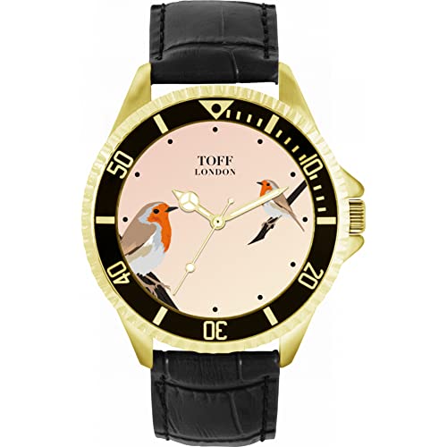 Toff London Rotkehlchen-Vogel-Uhr von Toff London