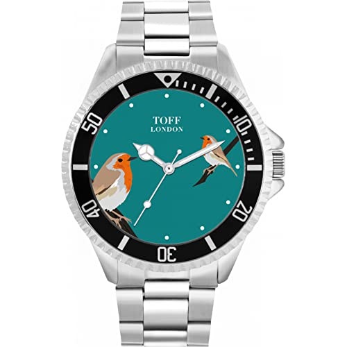 Toff London Rotkehlchen-Vogel-Uhr von Toff London