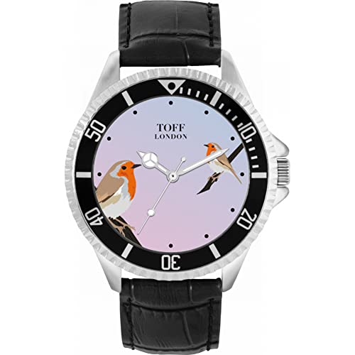 Toff London Rotkehlchen-Vogel-Uhr von Toff London