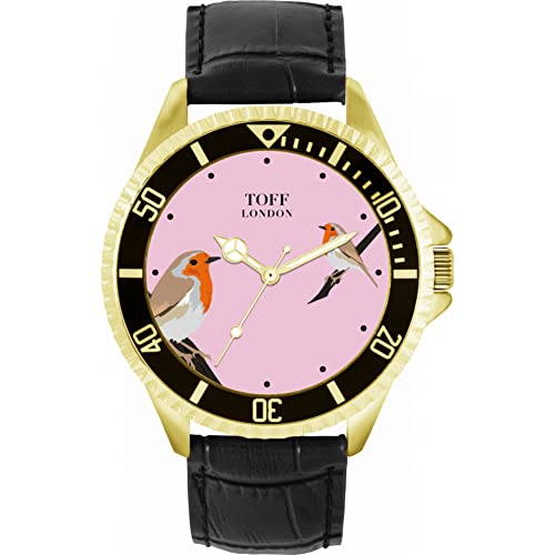 Toff London Rotkehlchen-Vogel-Uhr von Toff London