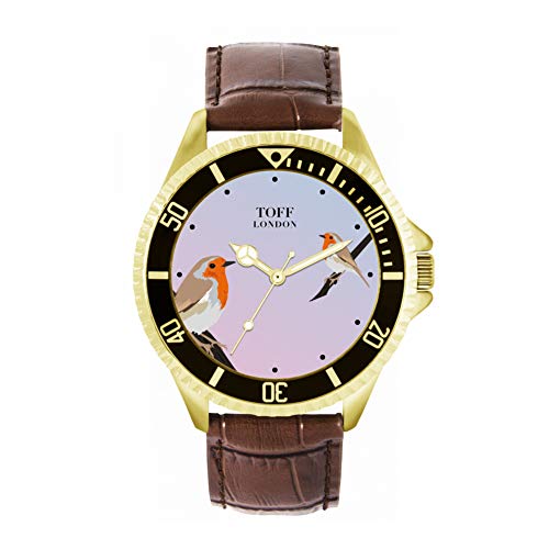 Toff London Rotkehlchen-Vogel-Uhr von Toff London