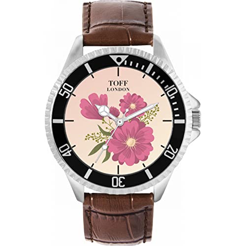 Toff London Rosa Gerbera-Blumen-Uhr von Toff London