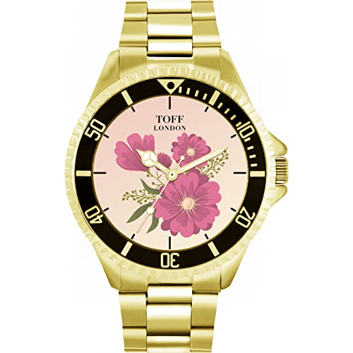 Toff London Rosa Gerbera-Blumen-Uhr von Toff London