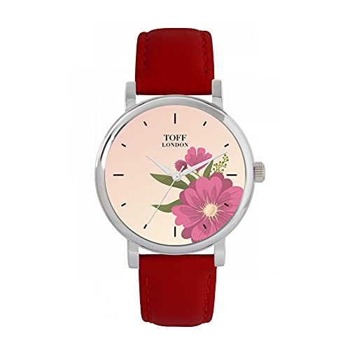 Toff London Rosa Gerbera-Blumenuhr von Toff London