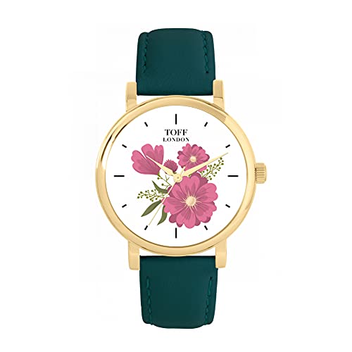 Toff London Rosa Gerbera-Blumenuhr von Toff London