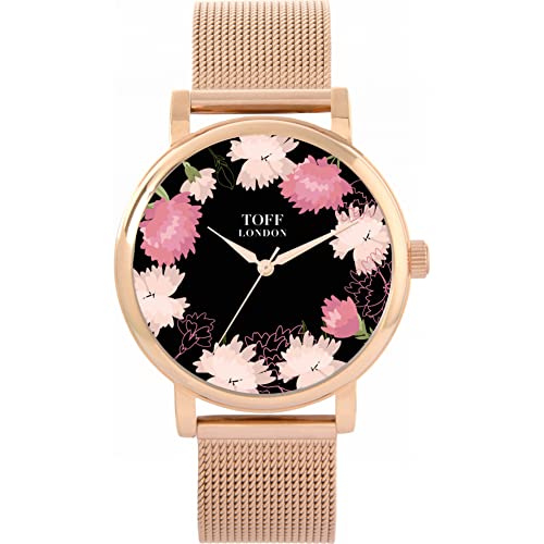 Toff London Rosa Nelken-Uhr von Toff London