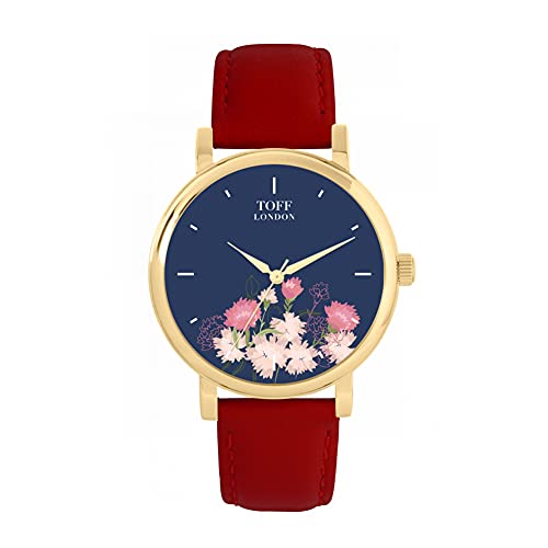 Toff London Uhr mit rosa Nelken von Toff London