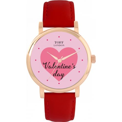 Toff London Rosa Valentinstag-Uhr von Toff London