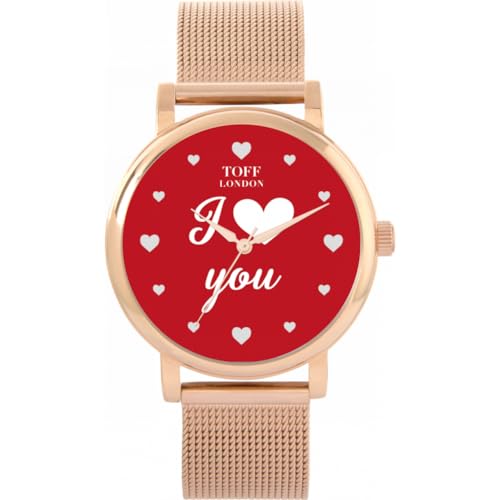 Toff London Rot Ich Liebe Dich Uhr von Toff London