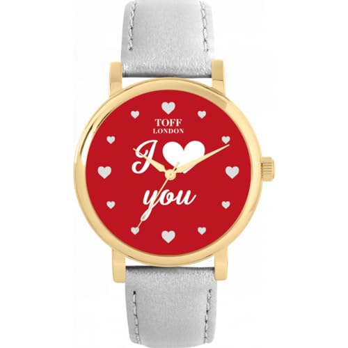 Toff London Rot Ich Liebe Dich Uhr von Toff London