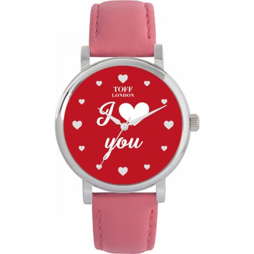 Toff London Rot Ich Liebe Dich Uhr von Toff London