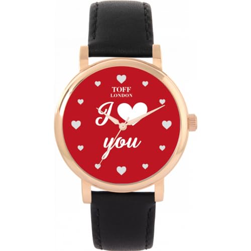 Toff London Rot Ich Liebe Dich Uhr von Toff London