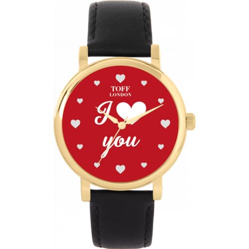 Toff London Rot Ich Liebe Dich Uhr von Toff London