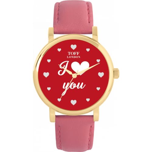 Toff London Rot Ich Liebe Dich Uhr von Toff London