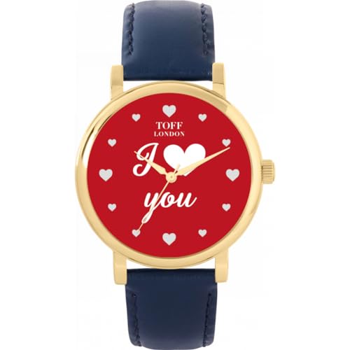 Toff London Rot Ich Liebe Dich Uhr von Toff London