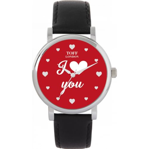 Toff London Rot Ich Liebe Dich Uhr von Toff London