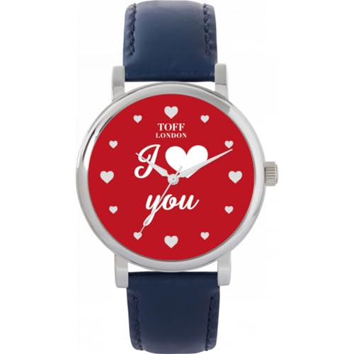 Toff London Rot Ich Liebe Dich Uhr von Toff London