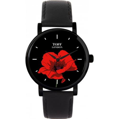 Toff London Rote Mohnblumenuhr von Toff London