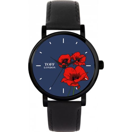 Toff London Rote Mohnblumenuhr von Toff London