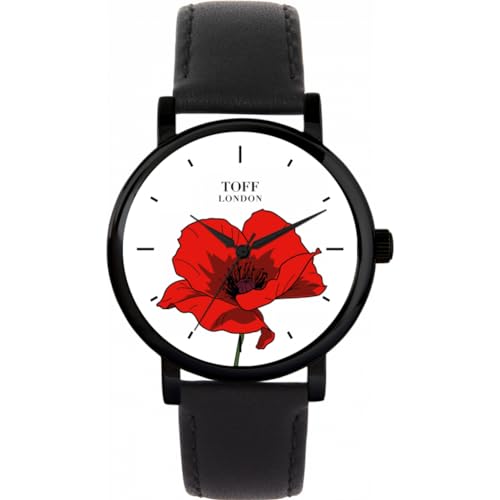Toff London Rote Mohnblumenuhr von Toff London