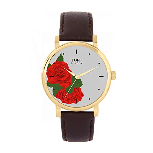 Toff London Rote Rose Uhr von Toff London