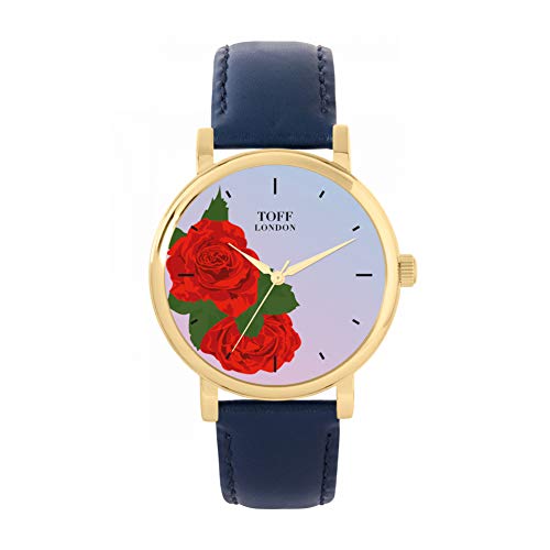 Toff London Rote Rose Uhr von Toff London