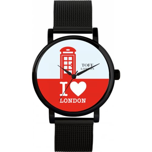 Toff London Rote Telefonbox-Uhr von Toff London