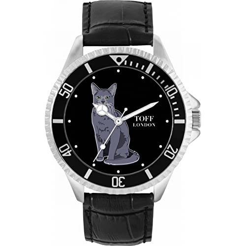Toff London Russische Blaue Katzenuhr von Toff London