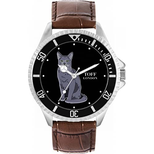 Toff London Russische Blaue Katzenuhr von Toff London