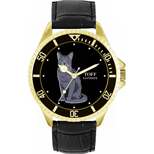 Toff London Russische Blaue Katzenuhr von Toff London