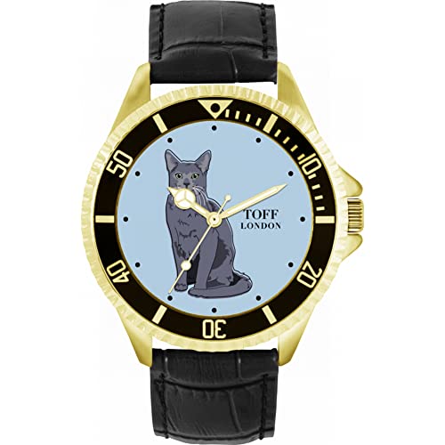 Toff London Russische Blaue Katzenuhr von Toff London