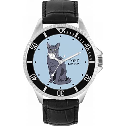 Toff London Russische Blaue Katzenuhr von Toff London