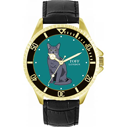 Toff London Russische Blaue Katzenuhr von Toff London