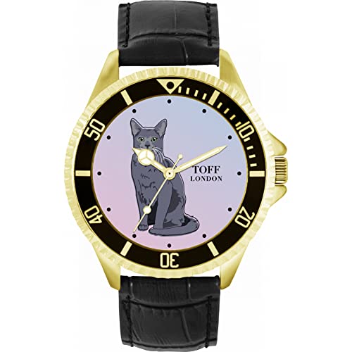 Toff London Russische Blaue Katzenuhr von Toff London