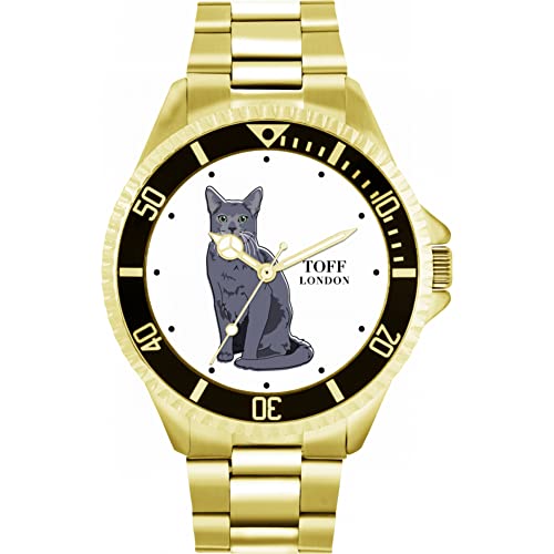 Toff London Russische Blaue Katzenuhr Toff London Russische Blaue Katzenuhr von Toff London