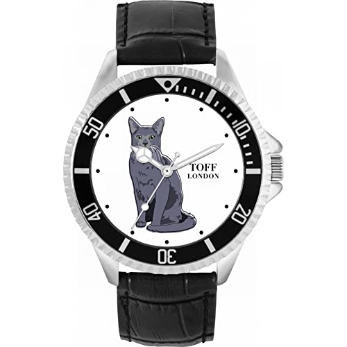 Toff London Russische Blaue Katzenuhr von Toff London