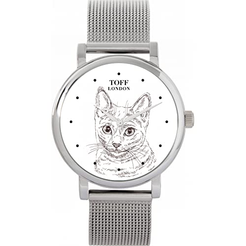 Toff London Russische Blue Head Cat Watch von Toff London