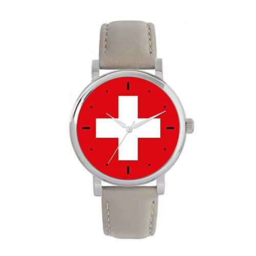 Toff London Schweiz Flagge Uhr von Toff London