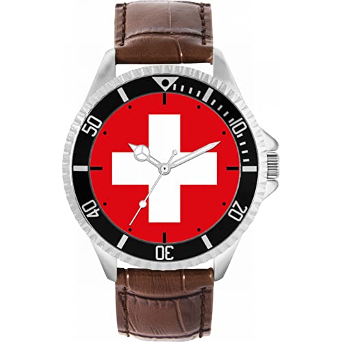 Toff London Schweiz-Flaggen-Uhr von Toff London