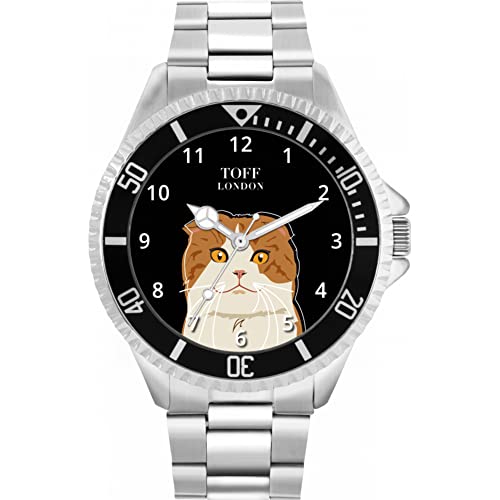 Toff London Scottish Fold Head Katzenuhr von Toff London