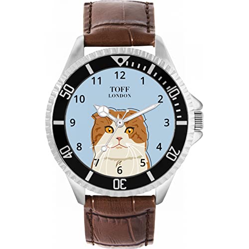 Toff London Scottish Fold Head Katzenuhr von Toff London