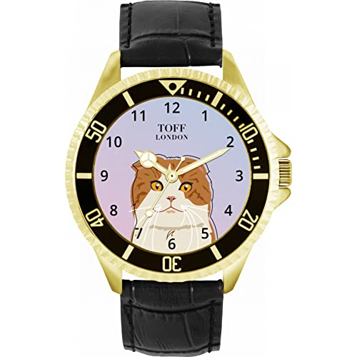 Toff London Scottish Fold Head Katzenuhr von Toff London